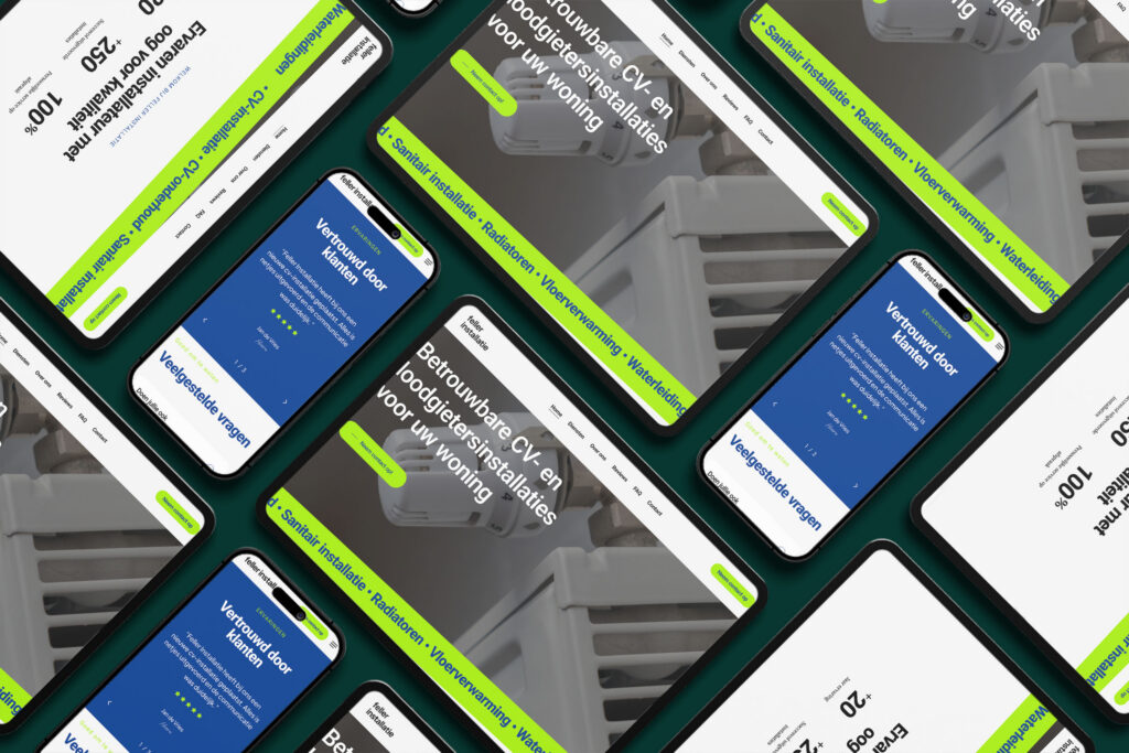 website laten maken voor starters voorbeeld Feller